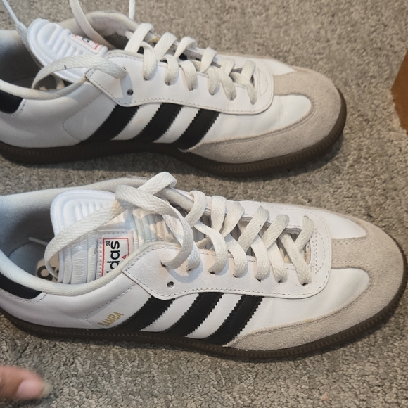 Adidas Samba White and Black Trainers Size 8 - Picture 4 of 16